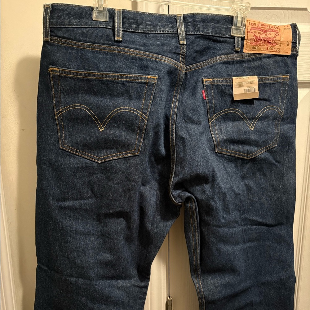 Levi's 501 40x30 special edition regular fit Light Blue three buckle button Jean